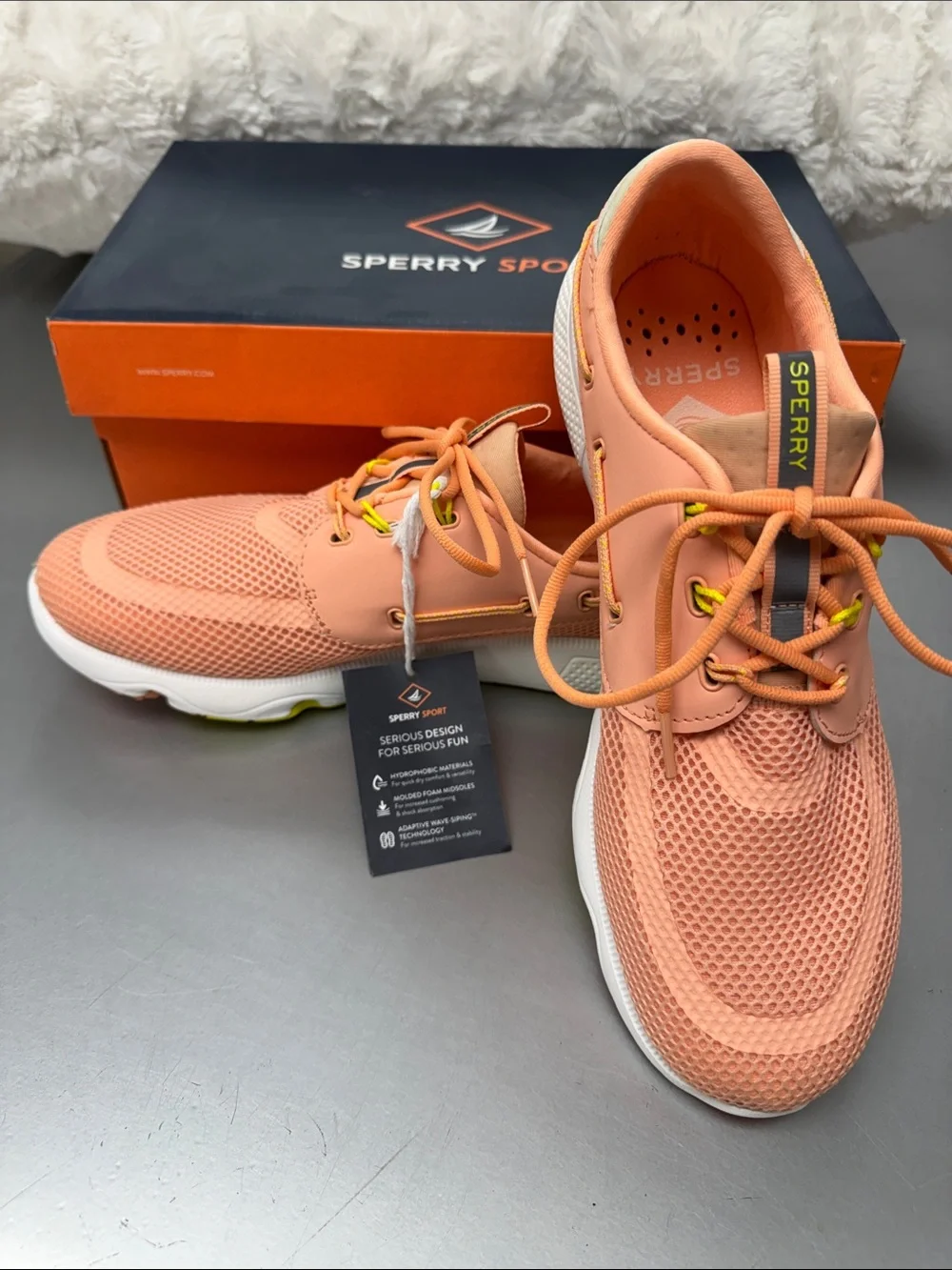 NIB NWT Sperry Coral Mesh Sport Boat Shoe